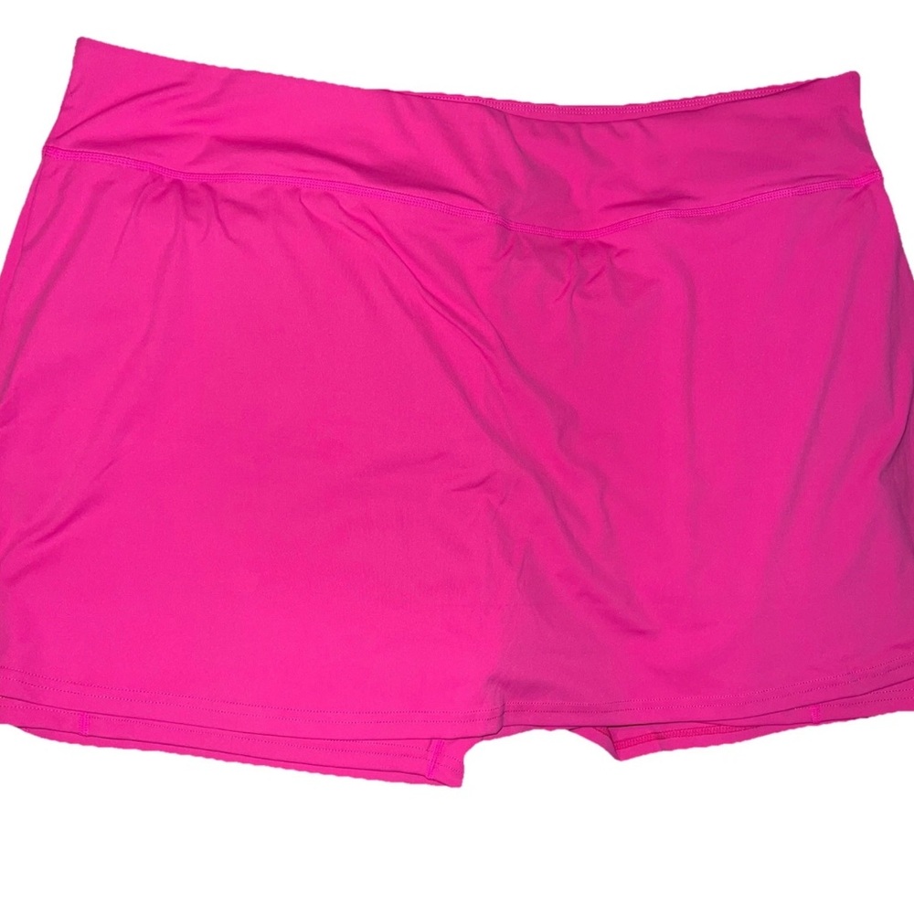 Real Essentials Womens Skirt Size 3x Pink Lined Skirt Athletic Plus Size Active